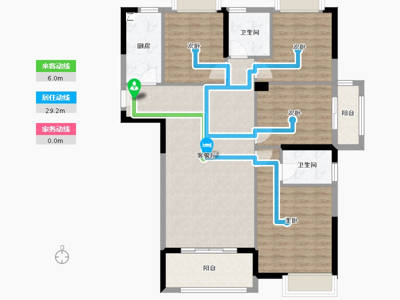 福建省-三明市-沁园春-103.42-户型库-动静线