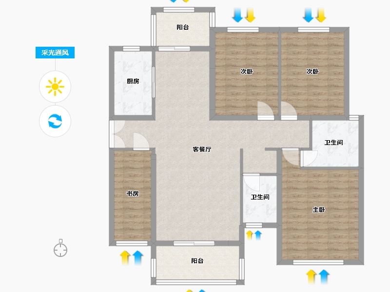 广西壮族自治区-百色市-鼎盛和泰-100.00-户型库-采光通风