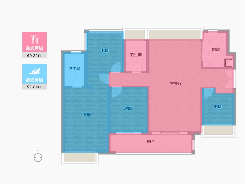 广东省-惠州市-金融街·华发·金悦华府-100.00-户型库-动静分区