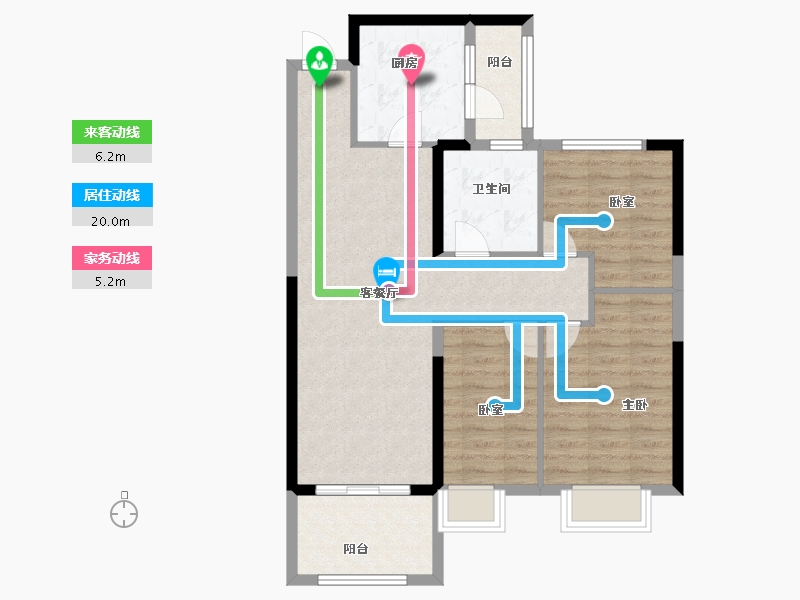 河南省-郑州市-郑州恒大林溪郡-81.40-户型库-动静线