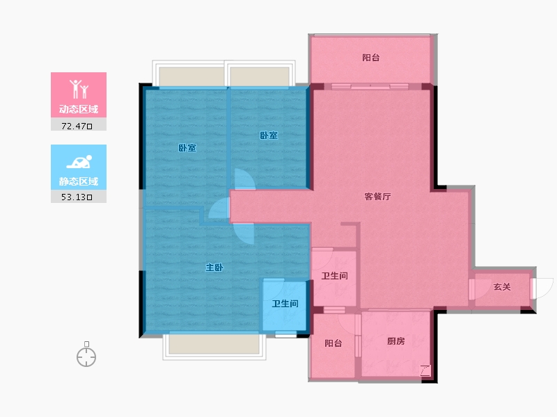 广西壮族自治区-南宁市-天池山中脊-114.47-户型库-动静分区