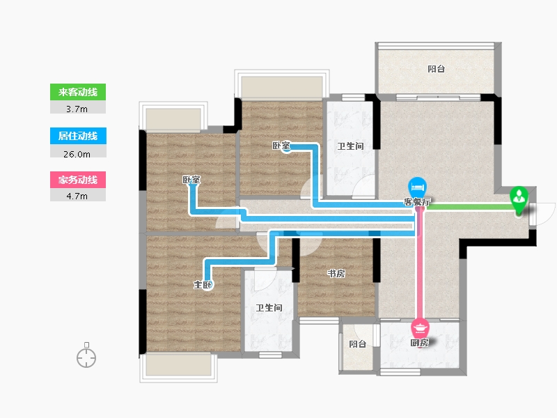 广西壮族自治区-南宁市-天池山中脊-101.03-户型库-动静线