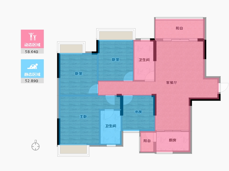 广西壮族自治区-南宁市-天池山中脊-101.03-户型库-动静分区