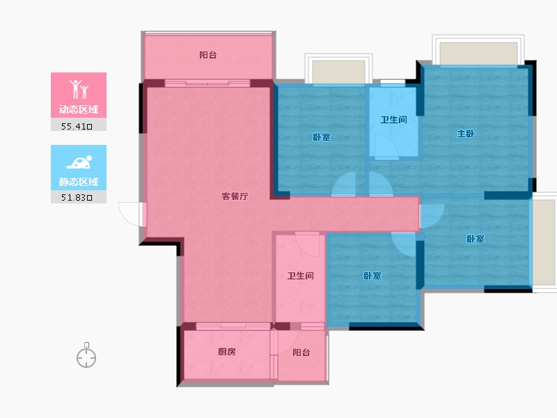 广西壮族自治区-南宁市-天池山中脊-97.04-户型库-动静分区