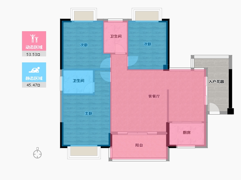 福建省-莆田市-公园湾1号-98.00-户型库-动静分区