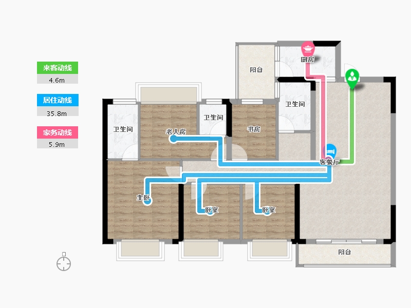 广西壮族自治区-南宁市-天池山中脊-111.69-户型库-动静线