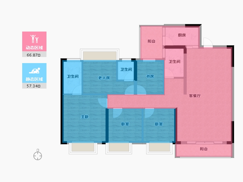 广西壮族自治区-南宁市-天池山中脊-111.69-户型库-动静分区