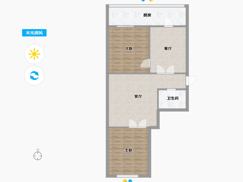 天津-天津市-重华西里小区-78.00-户型库-采光通风