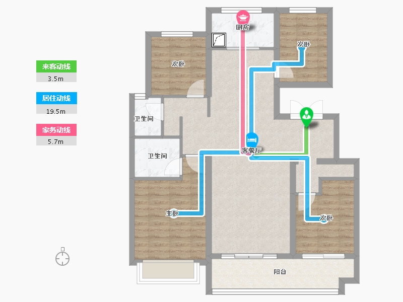 山东省-临沂市-城开上府-190.00-户型库-动静线