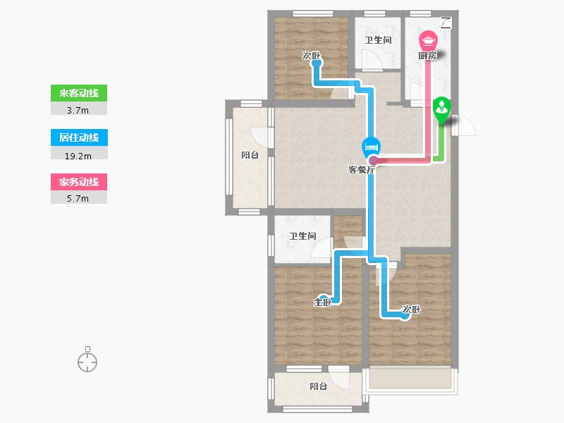 河北省-张家口市-洋河盛景-100.00-户型库-动静线