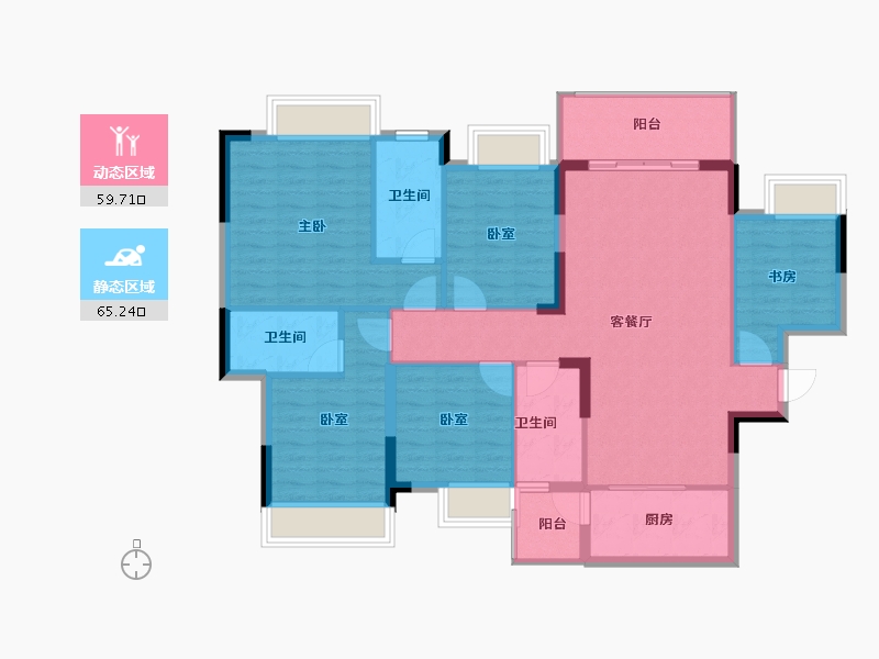 广西壮族自治区-南宁市-天池山中脊-112.92-户型库-动静分区