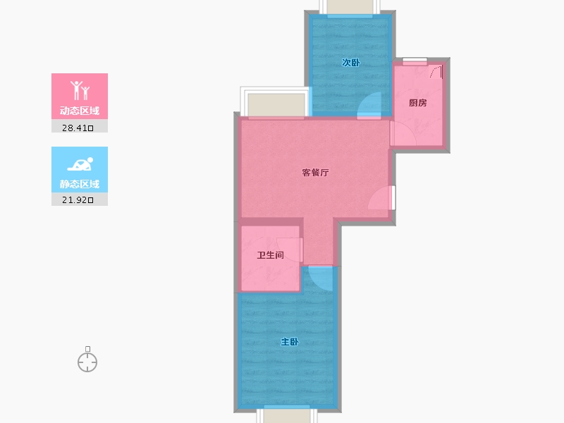 北京-北京市-臻御府-51.00-户型库-动静分区