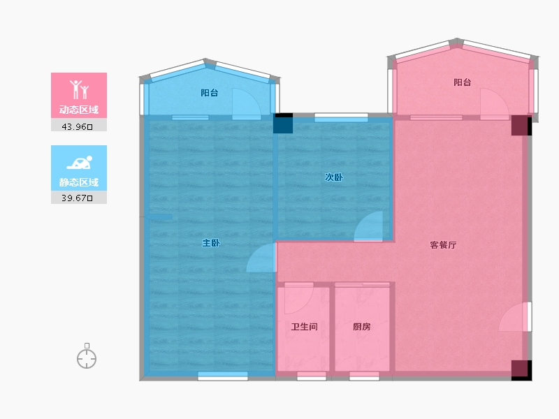 广东省-广州市-东兴苑-86.00-户型库-动静分区