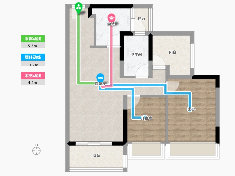 广东省-中山市-时光樾-63.47-户型库-动静线