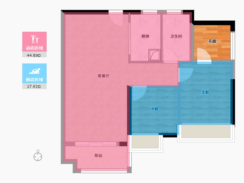 广东省-佛山市-捷和广场-59.98-户型库-动静分区