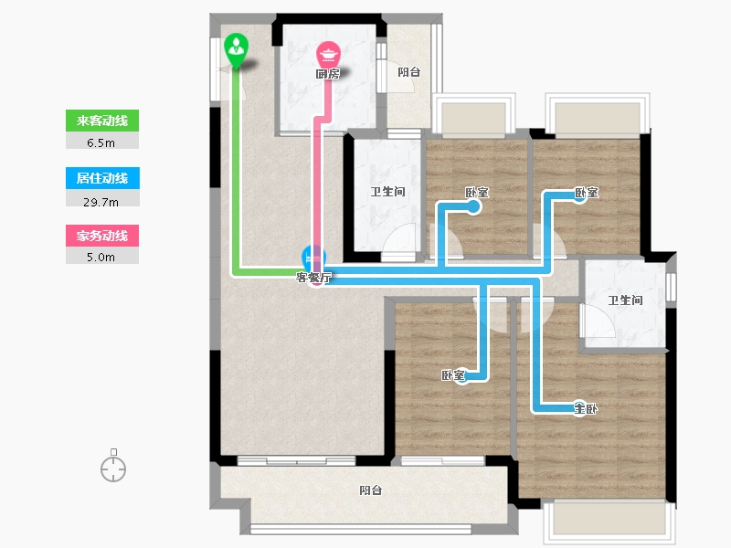 广东省-佛山市-中交诚湾悦府-98.13-户型库-动静线