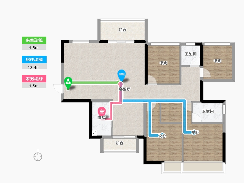 广西壮族自治区-南宁市-保利领秀前城-114.13-户型库-动静线