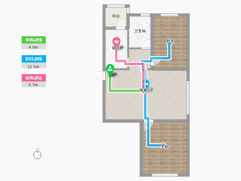 黑龙江省-哈尔滨市-福汇东方-72.43-户型库-动静线