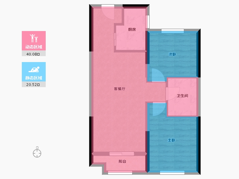 黑龙江省-哈尔滨市-绿地·东北亚国博城-53.62-户型库-动静分区