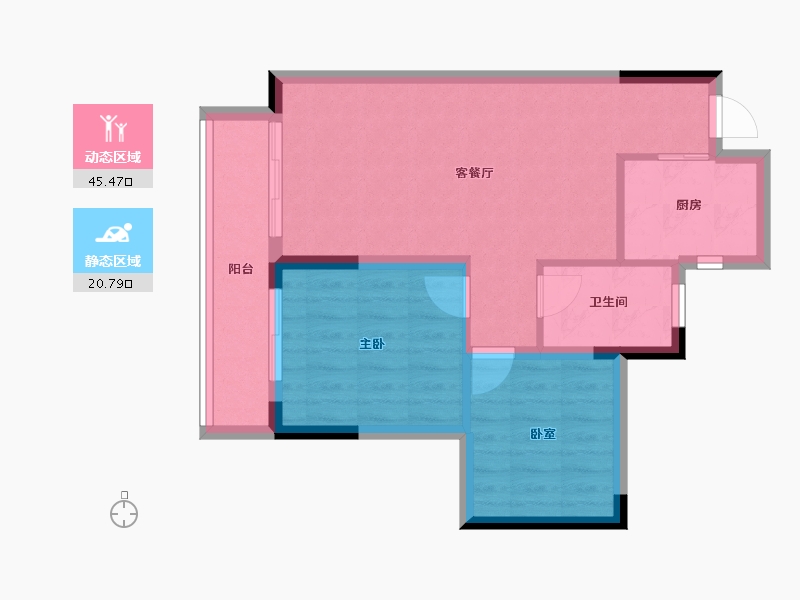 广西壮族自治区-南宁市-保利领秀前城-59.28-户型库-动静分区