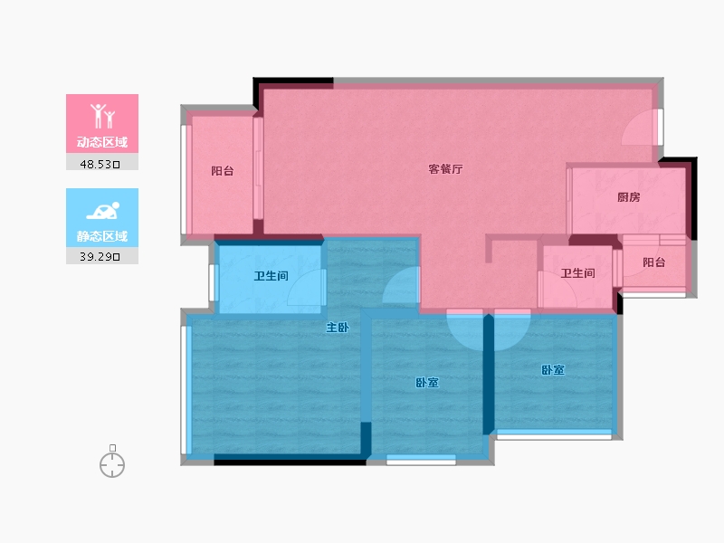 广东省-肇庆市-湾区西部华侨城-78.00-户型库-动静分区