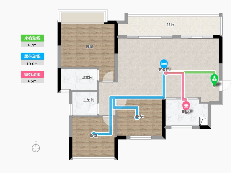 广东省-江门市-保利云上西棠-97.25-户型库-动静线