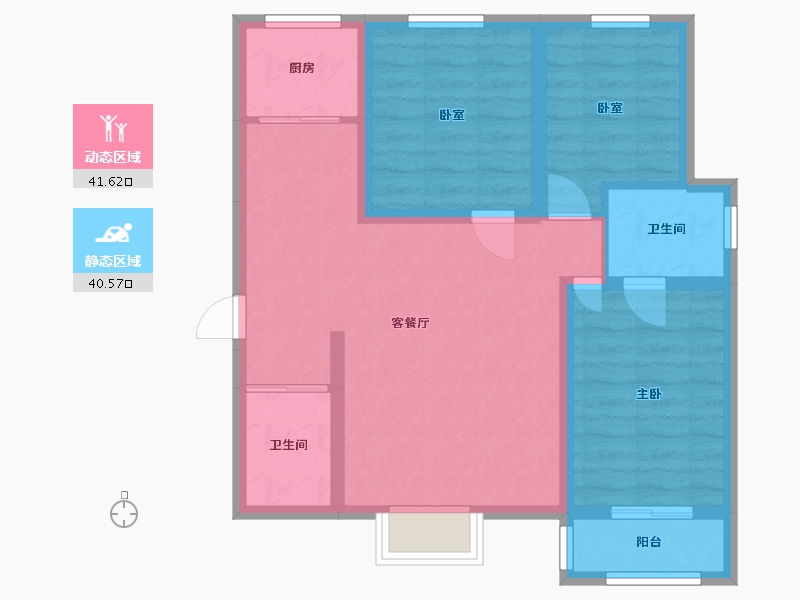 河北省-石家庄市-七金苑-86.95-户型库-动静分区