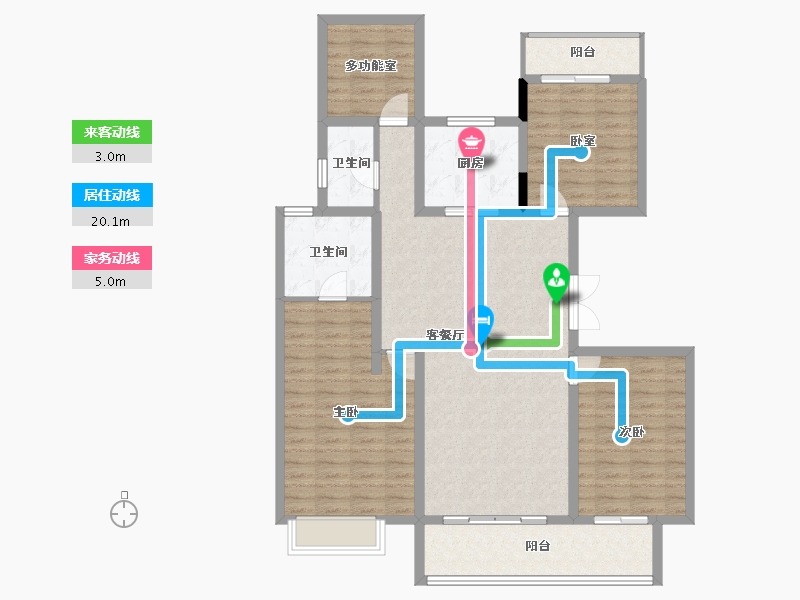 广西壮族自治区-南宁市-彰泰红-119.56-户型库-动静线