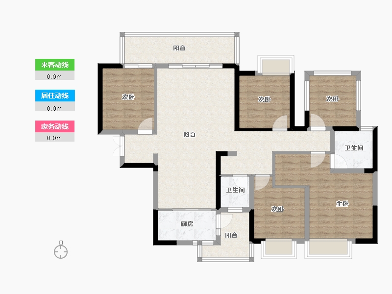 广西壮族自治区-南宁市-路桥壮美山湖-118.05-户型库-动静线