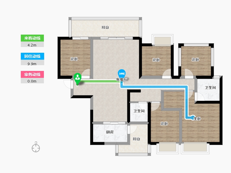 广西壮族自治区-南宁市-路桥壮美山湖-119.26-户型库-动静线