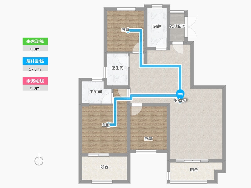 浙江省-宁波市-恒大山水城-100.80-户型库-动静线