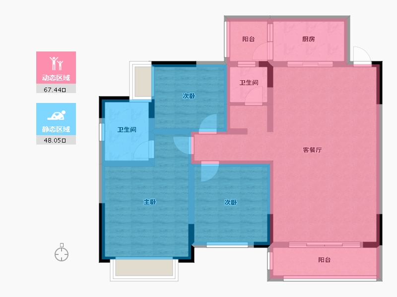 广西壮族自治区-崇左市-书香华府-11.00-户型库-动静分区