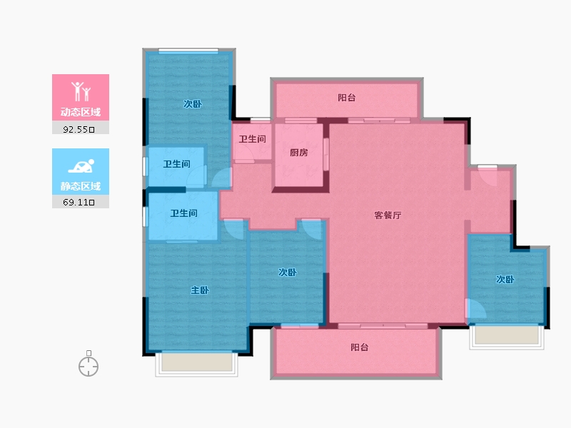 广西壮族自治区-南宁市-建发央玺-147.00-户型库-动静分区