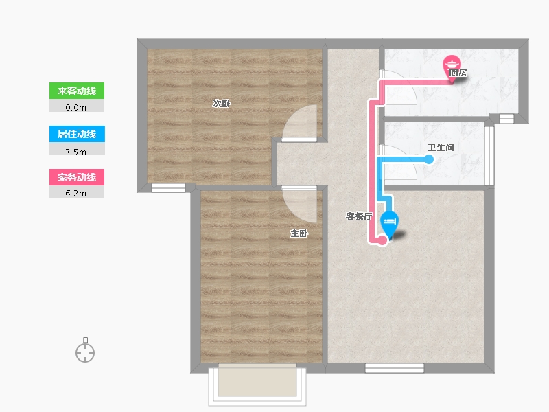 甘肃省-兰州市-璀璨时代(二期)-61.16-户型库-动静线