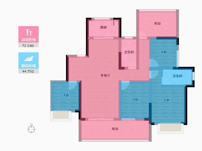 广西壮族自治区-南宁市-广源凤岭1号-102.59-户型库-动静分区