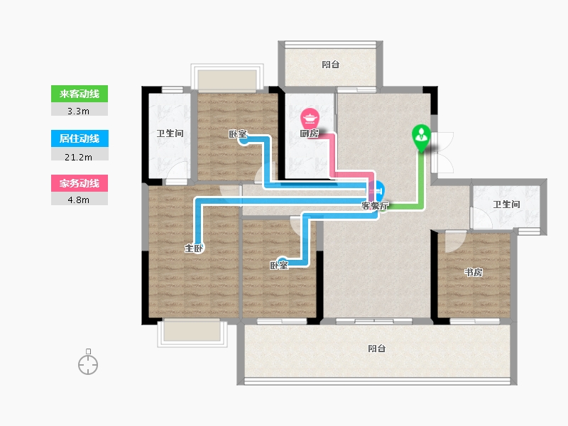 广西壮族自治区-南宁市-彰泰红-122.36-户型库-动静线