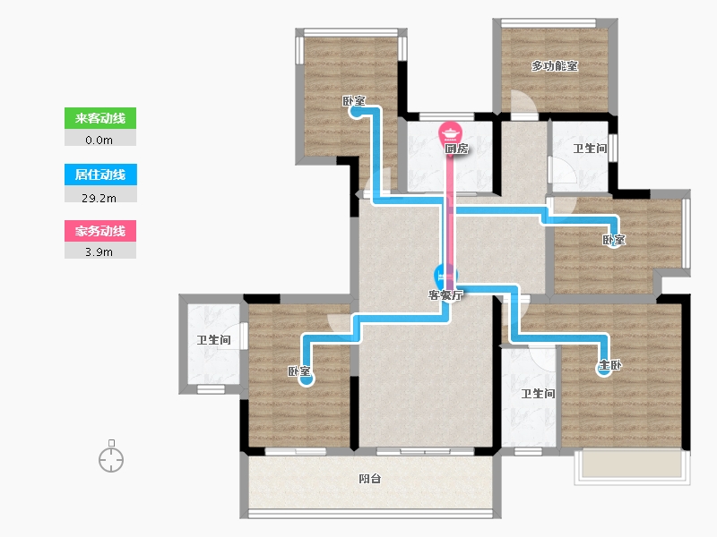 广西壮族自治区-南宁市-彰泰红-118.00-户型库-动静线