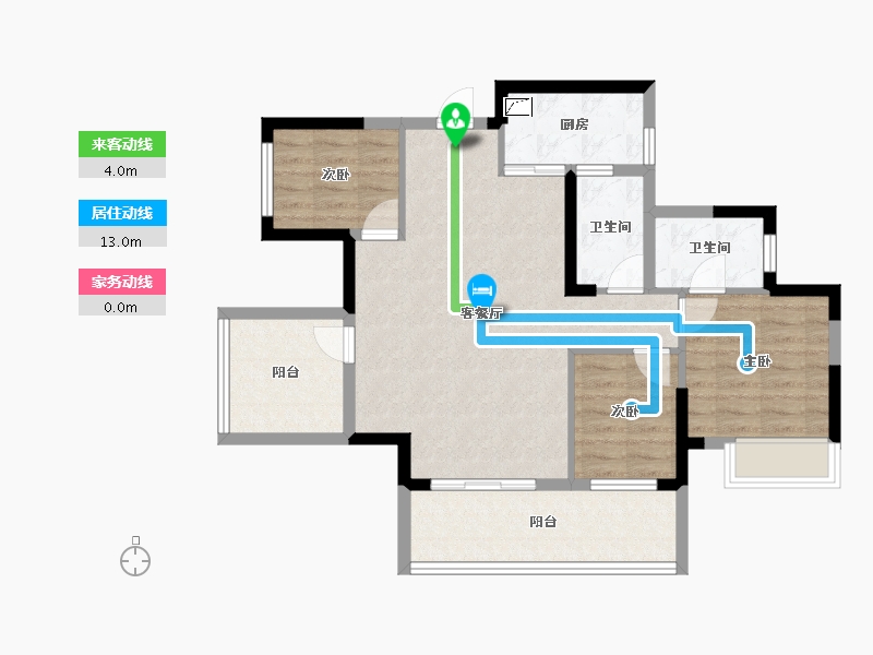 广西壮族自治区-南宁市-广源凤岭1号-82.18-户型库-动静线