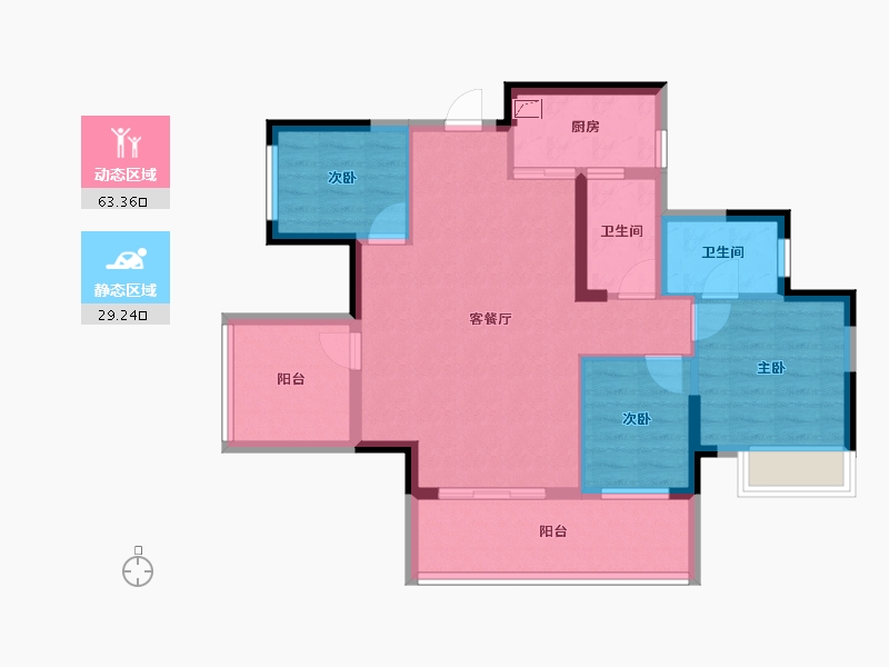 广西壮族自治区-南宁市-广源凤岭1号-82.18-户型库-动静分区