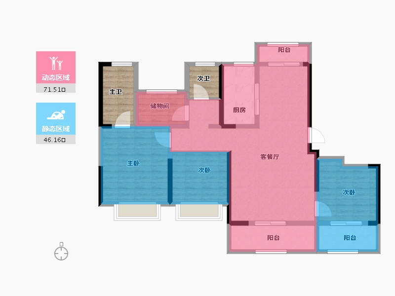 浙江省-绍兴市-公元2020-114.40-户型库-动静分区