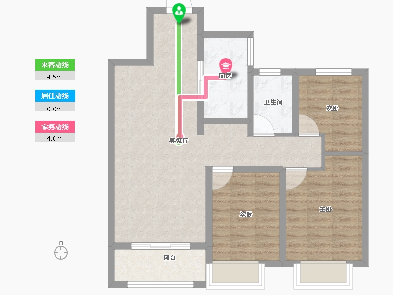 甘肃省-兰州市-兰州融创城-72.13-户型库-动静线