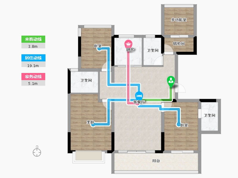 广西壮族自治区-南宁市-彰泰红-108.00-户型库-动静线