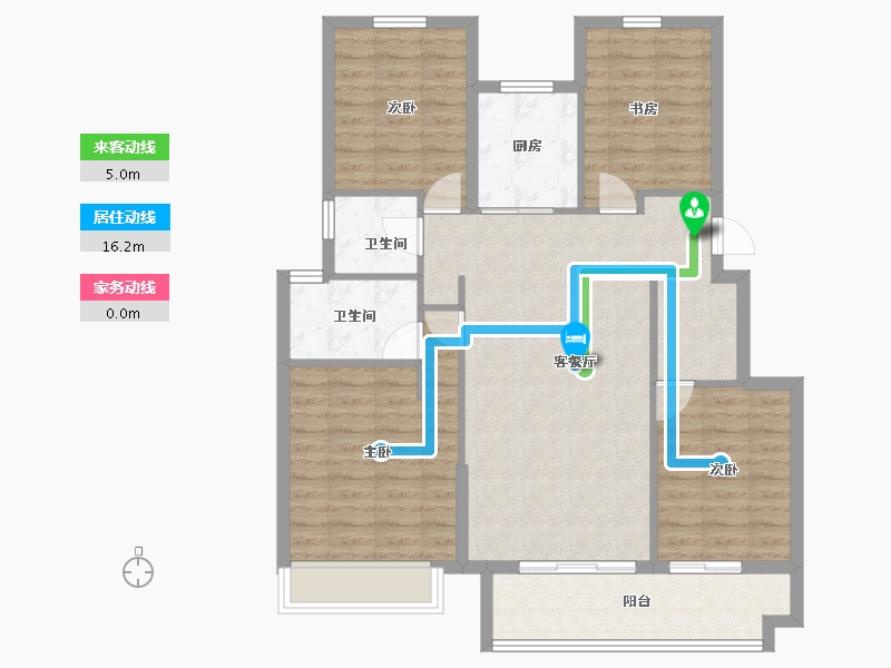 浙江省-宁波市-景瑞·誉璟潮鸣-100.00-户型库-动静线