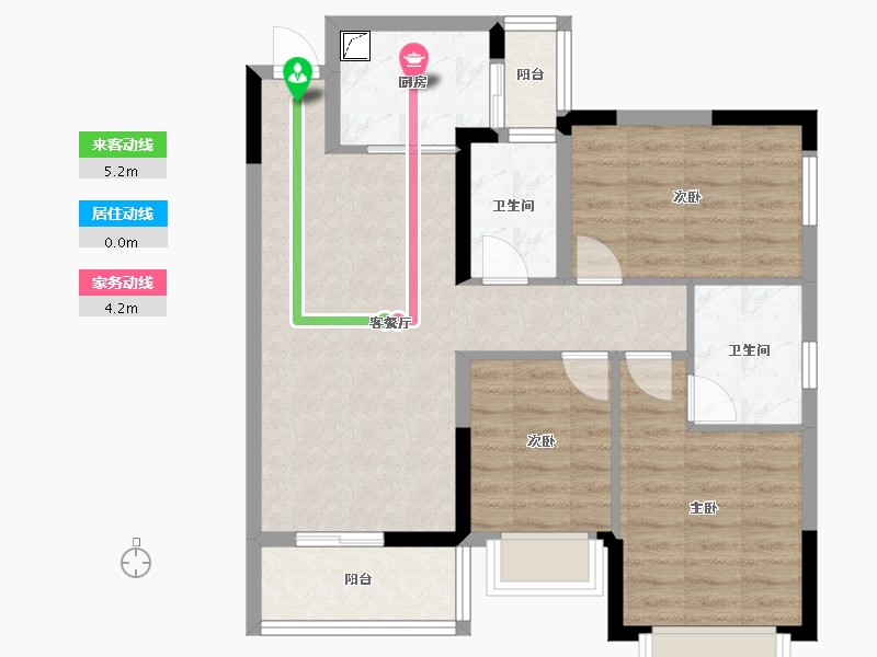 广西壮族自治区-南宁市-汉军五象-一号-82.18-户型库-动静线