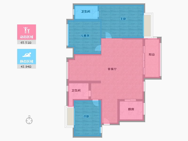 广东省-惠州市-城市山麓-3期-98.00-户型库-动静分区