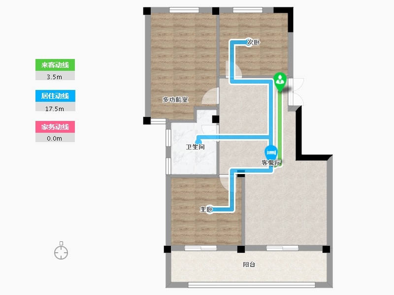 浙江省-宁波市-紫贵苑-75.20-户型库-动静线