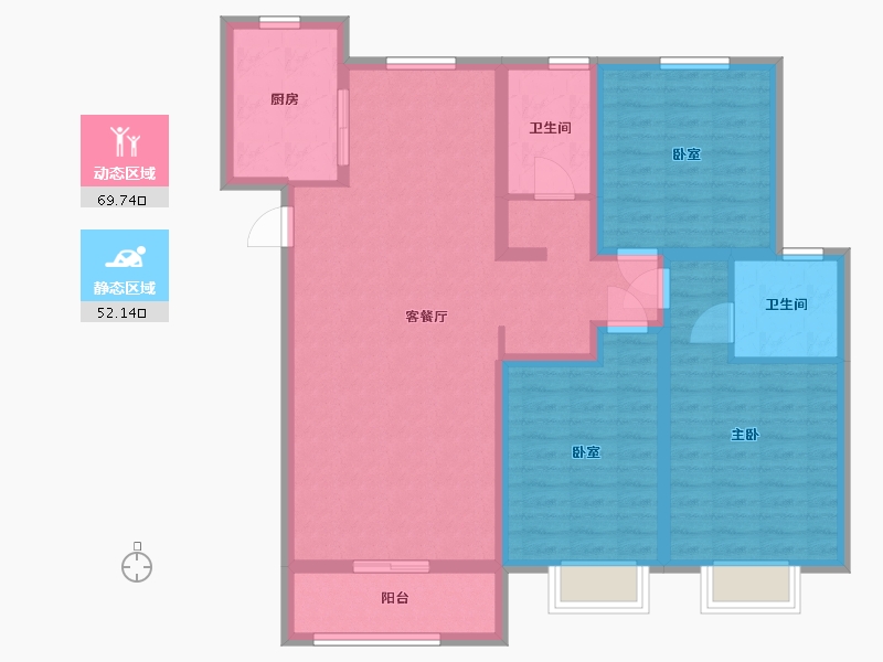 河南省-安阳市-新城国际三期-109.00-户型库-动静分区