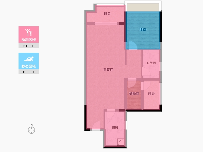 广东省-佛山市-万科金域世家-63.20-户型库-动静分区