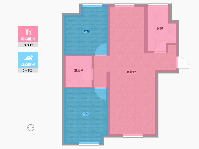 北京-北京市-嘉都-66.93-户型库-动静分区