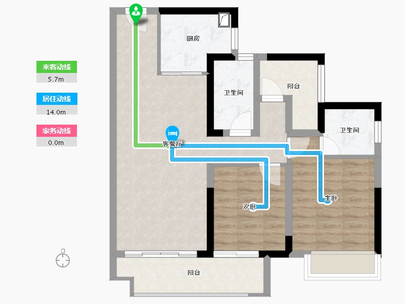 广东省-佛山市-中建顺控云熙悦城-73.86-户型库-动静线